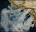 MODIS Image of California Wildfires